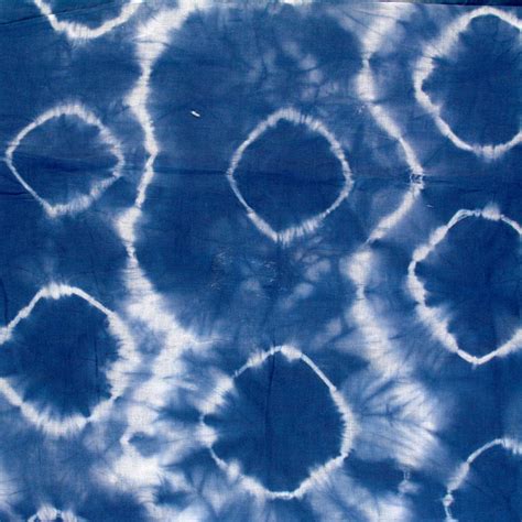 Buy Indigo Blue Shibori with Tie Dye Pattern Cotton Fabric by the Yard