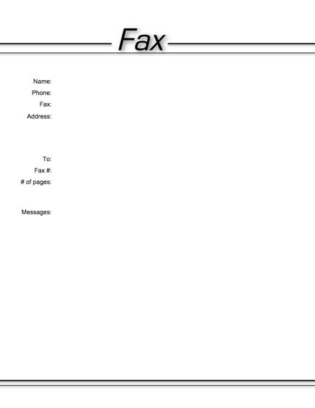 Free Printable Fax Cover Sheets And Cover Sheet Templates Myfax