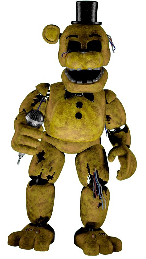 New Withered Golden Freddy Render By Darealccc On Deviantart