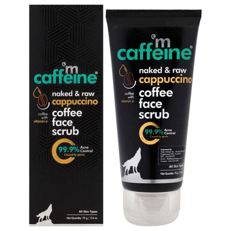 Mcaffeine Bath Body Naked Raw Coffee Face Scrubcappuccinoby Mcaffeine For Unisex Oz