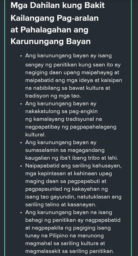 Sintesis Panuto Ilahad Ang Iyong Natutuhan Sa Aralin Sa Panitikan Sa