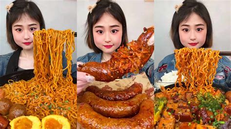 Asmr Spicy Noodles Mukbang Challenge Chinese Spicy Food Eating Big