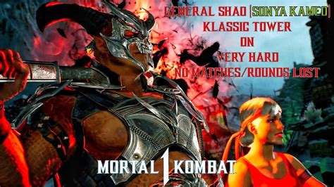 Mortal Kombat General Shao Sonya Kameo Klassic Tower On Very Hard