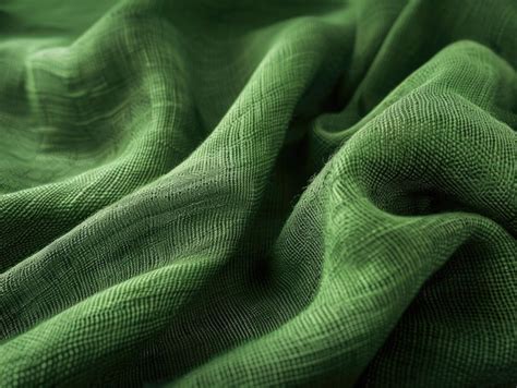 Green Cloth Closeup Premium Ai Generated Image