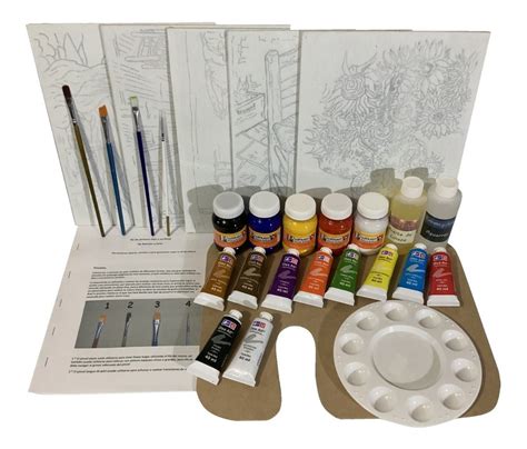 Kit Set Pintura Oleo Y Acr Licas Lienzos Van Gogh Y Dali Mercado Libre