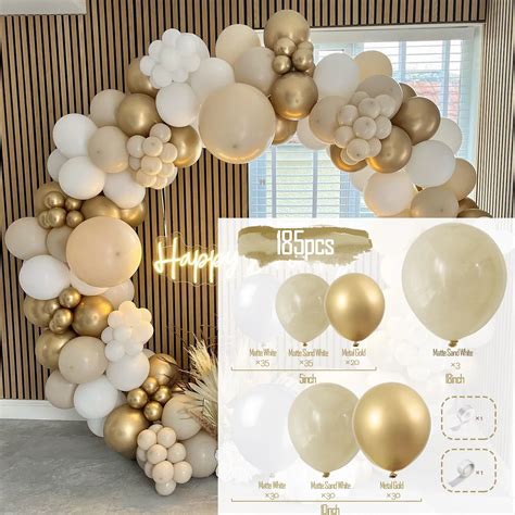 Kit D Arche De Guirxi T De Ballons En Latex Marron Caf D Coration De F