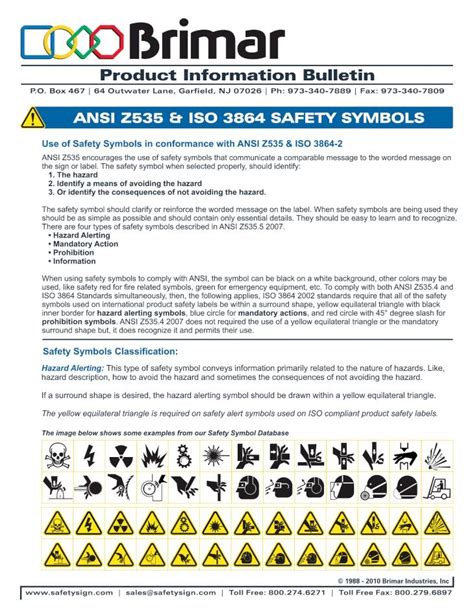 Pdf Ansi Safety Symbols Dokumentips