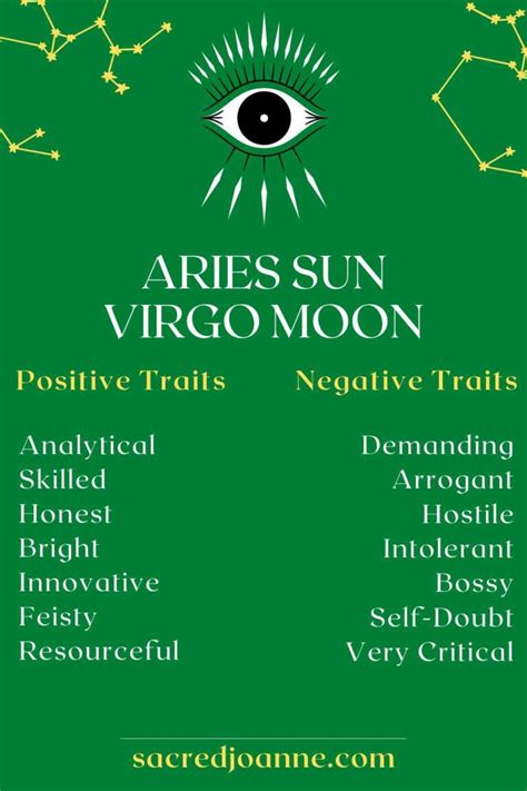 Aries Sun Virgo Moon Bold Thinkers Sacred Joanne