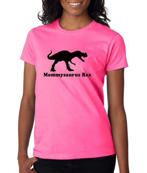 Personalized Womens T Rex Dinosaur T Shirt Womens Dinosaur T