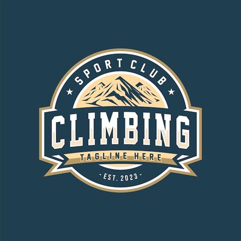 Premium Vector Climbing Logo Vector Sport Climbing Emblem Climbing