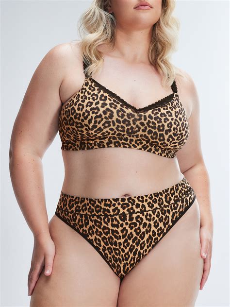 Soft N Savage High Leg Bikini Panty In Brown Multi SAVAGE X FENTY