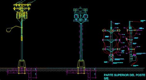 Poste Y Transformadores En Autocad