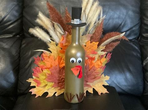 Turkey Wine Bottle Bottles Decoration Turkey Wine Thanksgiving Fun