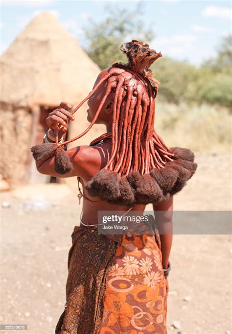 Woman With Traditional Hair Himba People Aka Ovahimba Omuhimba People