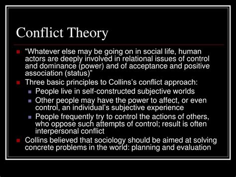 PPT - Conflict Theory PowerPoint Presentation, free download - ID:1413822