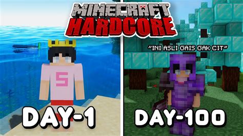 100 HARI BERTAHAN HIDUP MINECRAFT HARDCORE BUKAN SETTINGAN