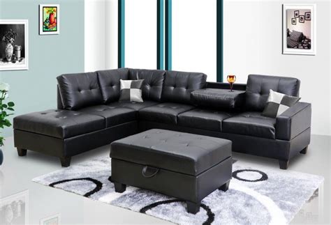 10 Photos Faux Leather Sectional Sofas