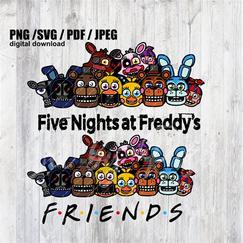 Five Nights At Freddys Fnaf 2 Different Design Pngsvgpdfjpegaieps