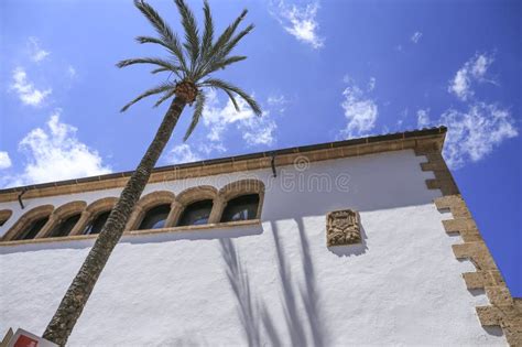 Central Market Facade In The Old Town Of Javea Editorial Stock Image