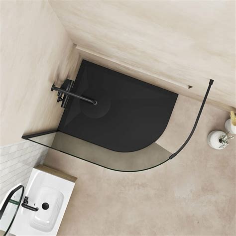 Emmi 8mm Curved Wetroom Panel Glass Only Mylife Bathrooms