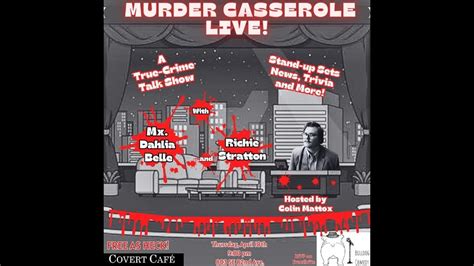 True Crime Comedy Talk Show Host Colin Mattox A Panel Of Comedians