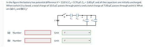 Solved In The Figure The Battery Has Potential Differen