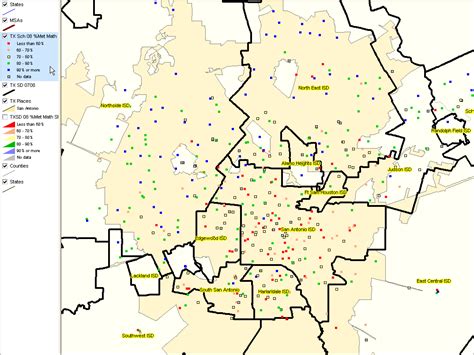 San Antonio Map Of School Districts