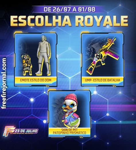 Sua Batalha Seu Estilo Confira O Novo Escolha Royale Tem Tico Do