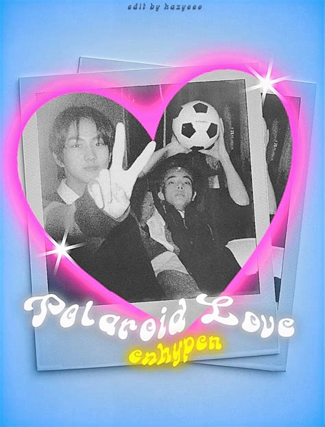 enhypen polaroid love poster edit kpop graphic design Graphic Design ...