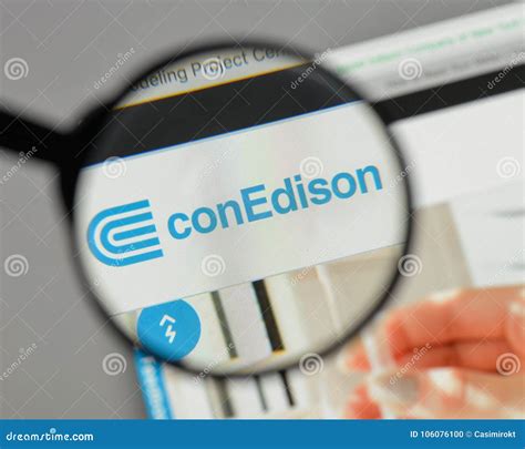 Milan, Italy - August 10, 2017: Consolidated Edison Logo on the ...