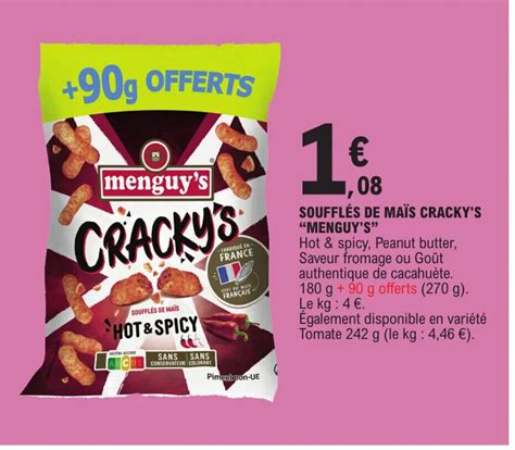 Promo Souffl S De Ma S Cracky S Menguy S Chez E Leclerc