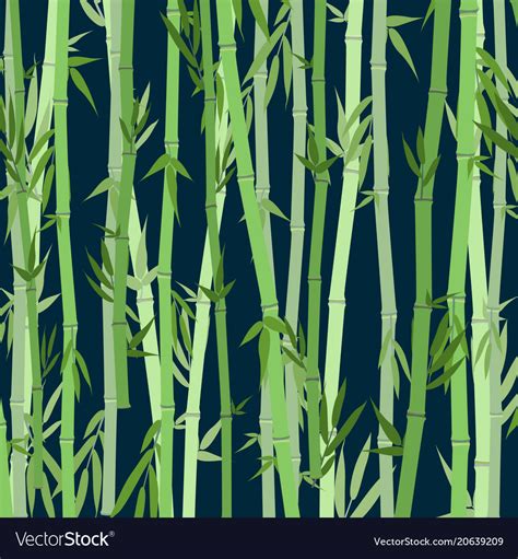 Cartoon Bamboo Forest Landscape Background Vector Image