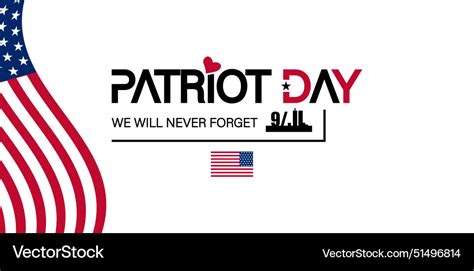 Eternal Gratitude Remembering 911 With Patriot Vector Image