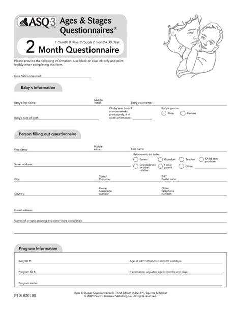 ASQ 3 Questionnaire 2 Months Naturopathic Pediatrics