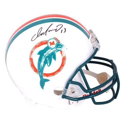 Dan Marino Miami Dolphins Autographed Riddell Replica Throwback Helmet