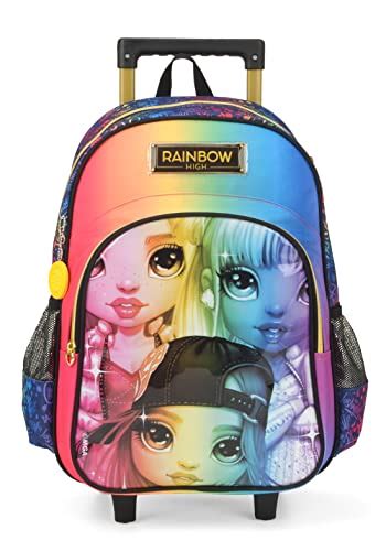 Mochila Infantil Rainbow High Rodinhas Devo Comprar Ofertas