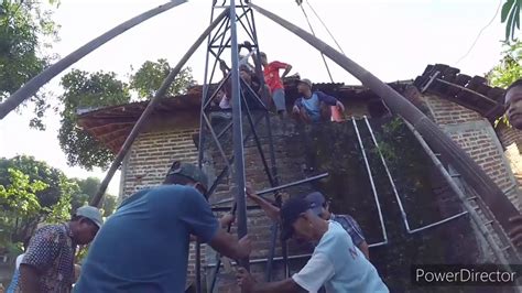 Mendirikan Tower Toa Masjid Jingglong Ponorogo Youtube