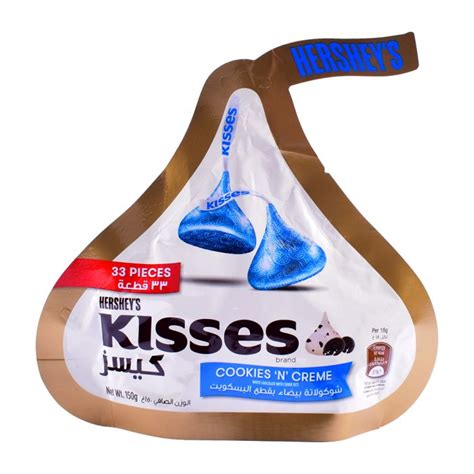 Hersheys Kisses Cookies N Creme 150gm