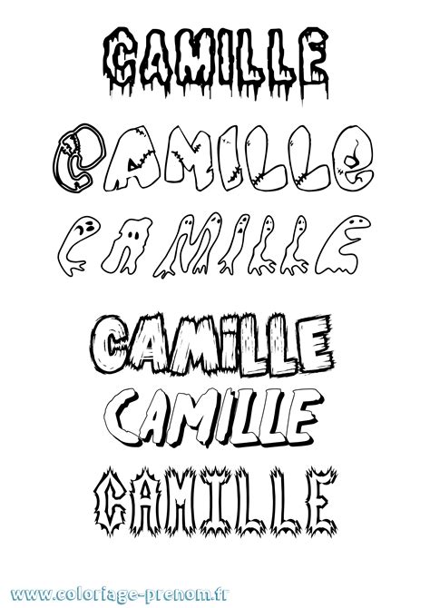 Coloriage Du Pr Nom Camille Imprimer Ou T L Charger Facilement