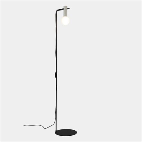LEDS C4 Nude Single Curved lámpara pie gris negro Lampara es