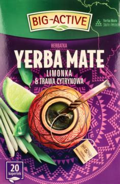 Big Active Yerba Mate Limonka Trawa Cytrynowa X G Drogeria