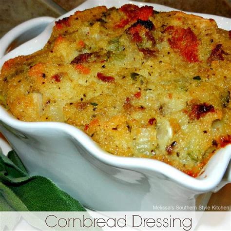 Cornbread Dressing With Sausage Melissassouthernstylekitchen