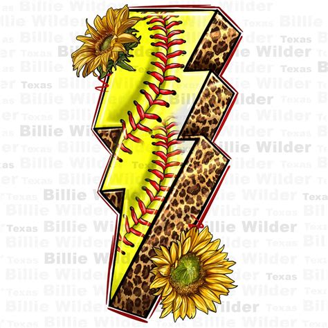 Softball Lightning Bolt Png Sublimation Design Dowload Sport Png Game