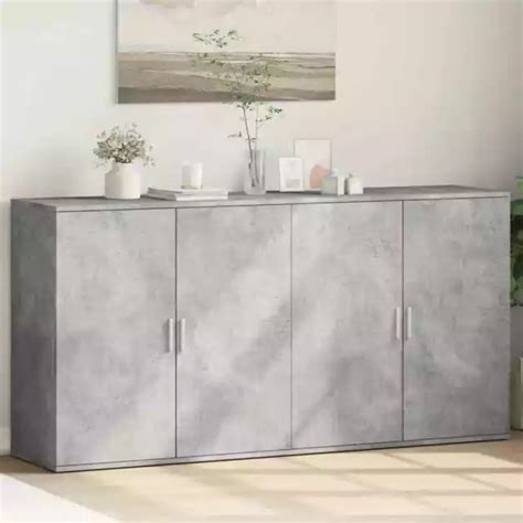 Buffets Pcs Gris B Ton X X Cm Bois D Ing Nierie Vidaxl Eur