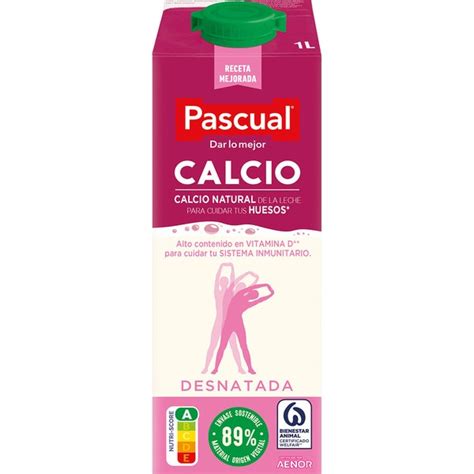 Leche Desnatada Uht Con Calcio Brik L Pascual Supermercado El