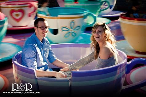 Disneyland Engagement Photography Tea Cups Cute Engagement Photography Ideas Happies