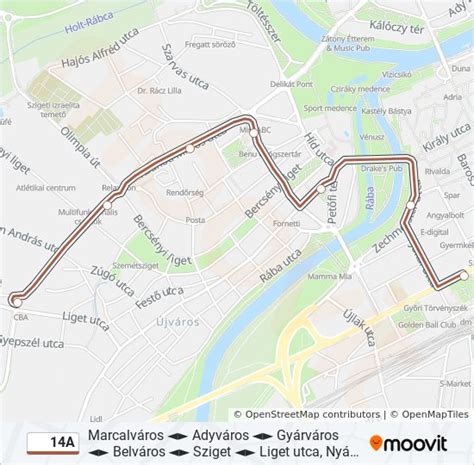 14a Route Schedules Stops Maps Honvéd Liget Updated