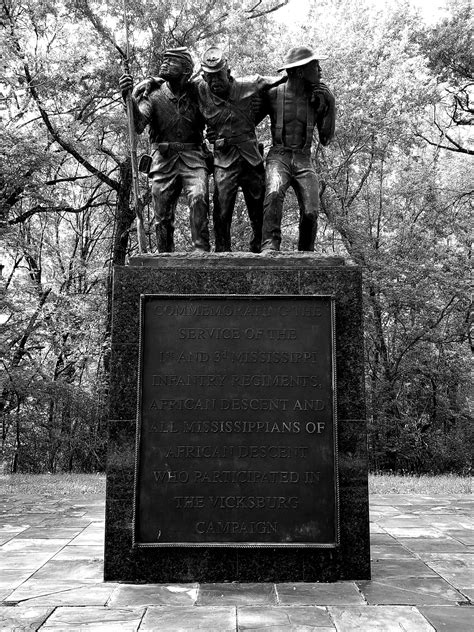 The Vicksburg National Military Park Black White Traveler S