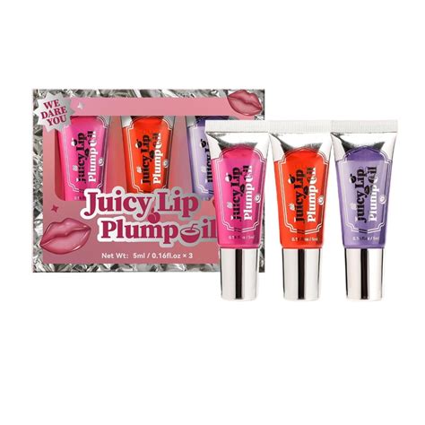 Yykihy Lip Glosses Lip Glosses Pack Roll On Lip Glaze 3in 1 Set Plump