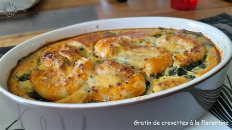 Gratin de crevettes à la florentine BZH SANDRA